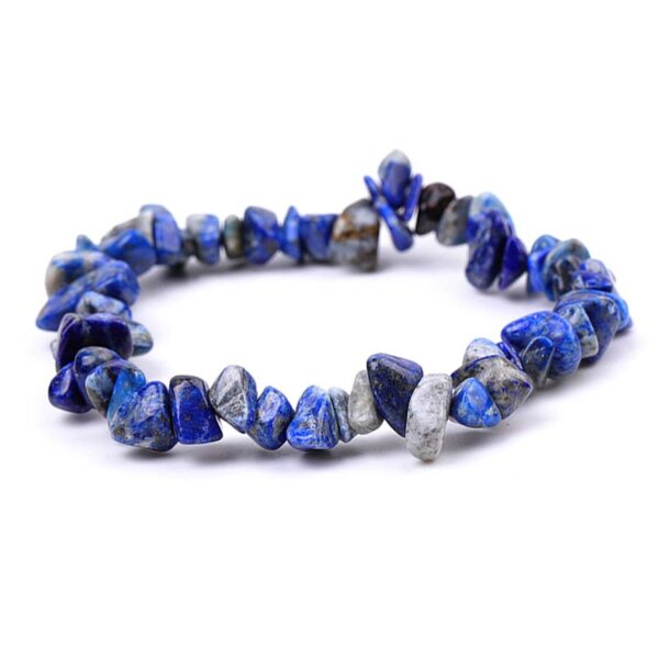 lapis chip bracelet