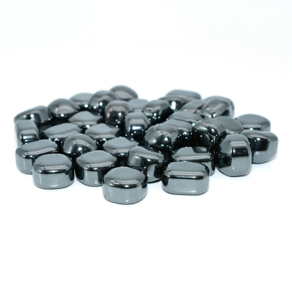 Tumbled Hematite crystal pile – natural grounding stones in bulk