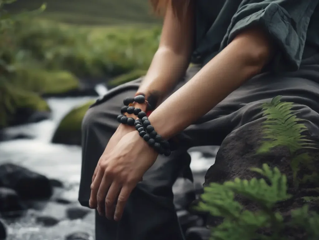 Wearing multiple bracelets to explore deeper lava stone bracelet benefits in daily life