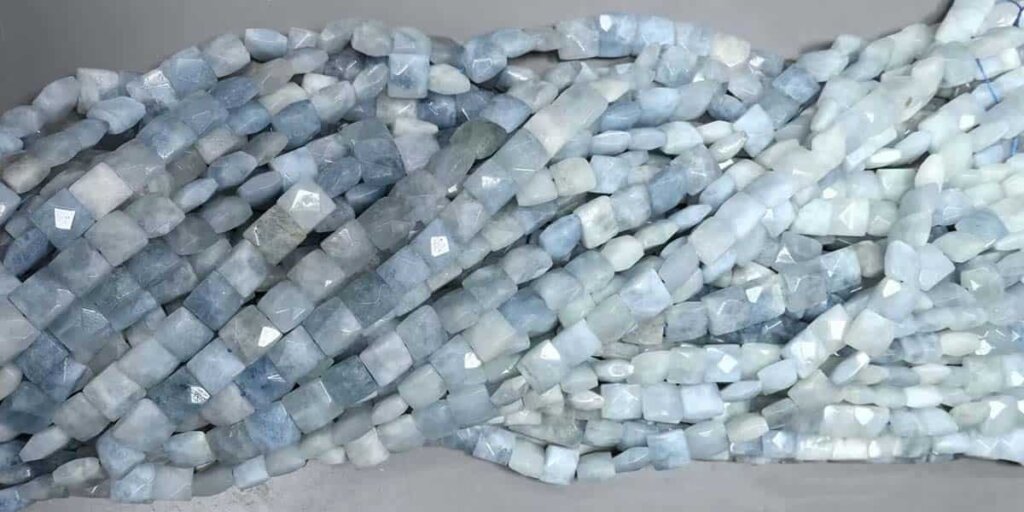 Aquamarine Stone Benefits from light blue aquamarine beads supporting calmness and spiritual growth