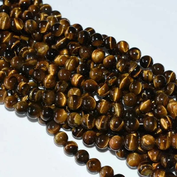 12mm Authentic Tiger Eye Beads strand for bracelet making