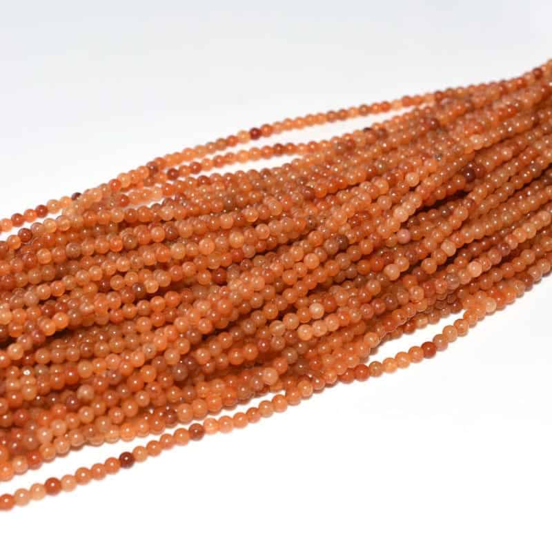 Red Aventurine 3mm Beads Wholesale Price