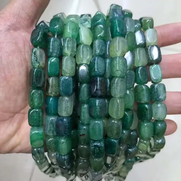 Green Agate Beads