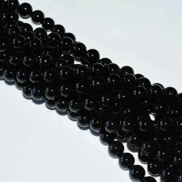 10mm Genuine Black Tourmaline Beads for bracelets and necklaces