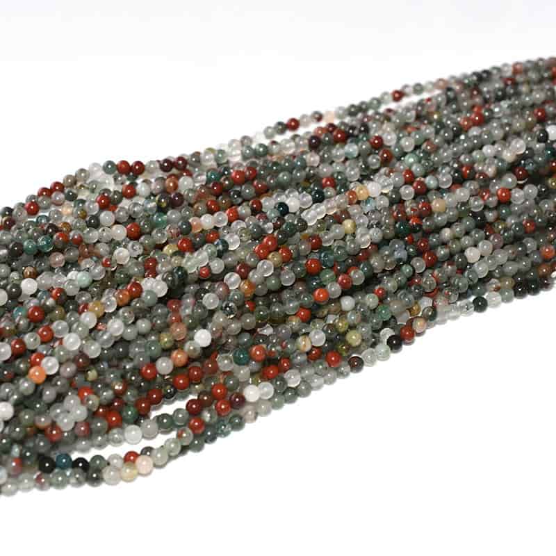 African Blood Jasper 3mm Beads Wholesale Price