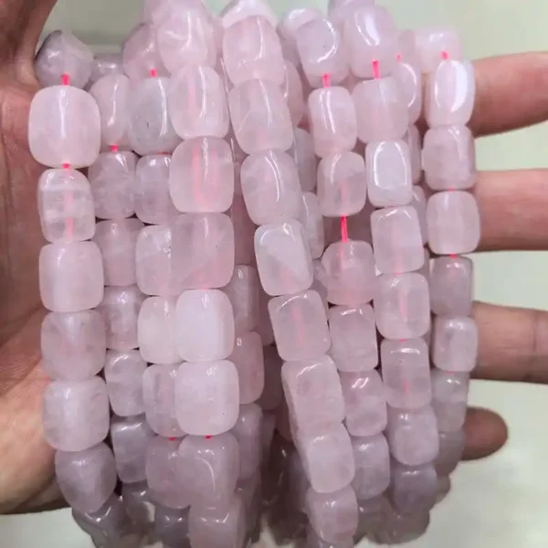 Rose quartz Strand Beads