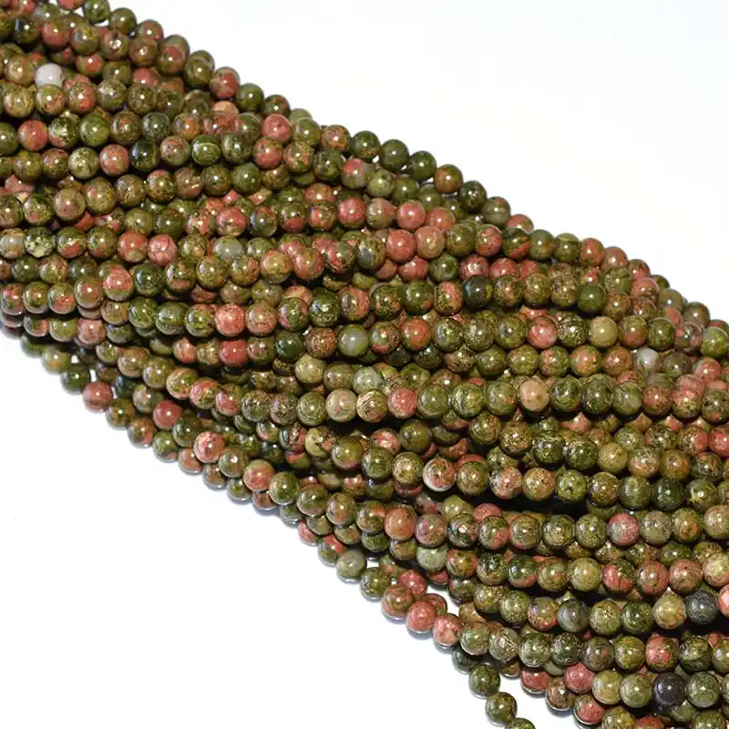 6mm Unakite Beads strands with balanced everyday look