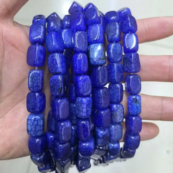 Dark Blue Agate Beads