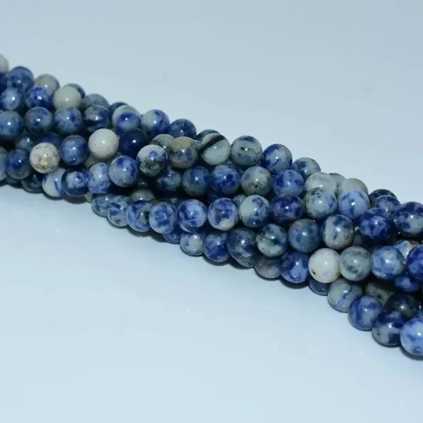 sodalite beads on white paper, it can DIY necklace and bracelet