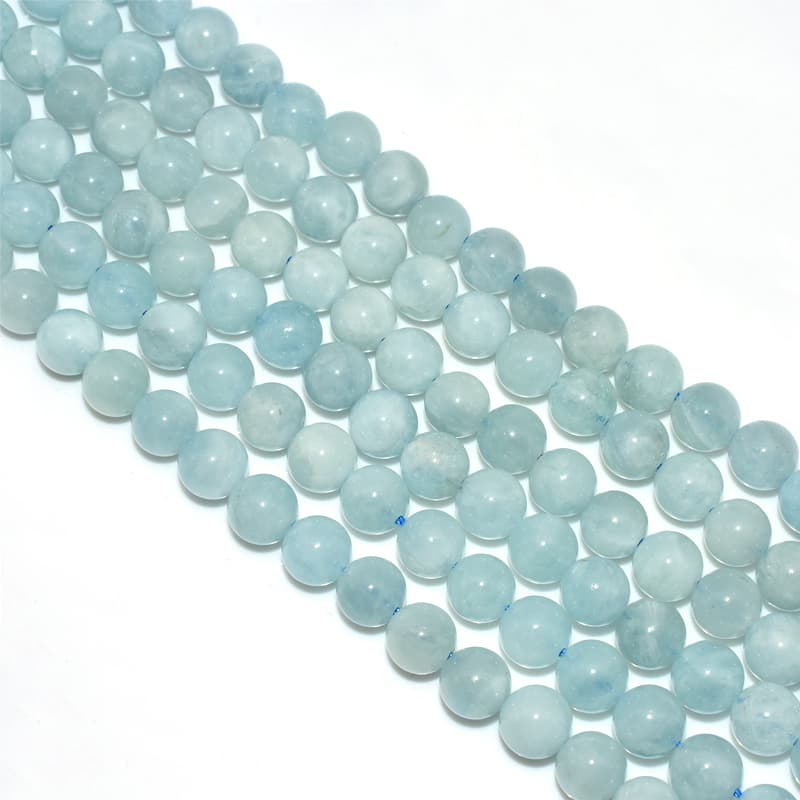High-quality 8mm Aquamarine Beads with fine craftsmanship and natural sparkle