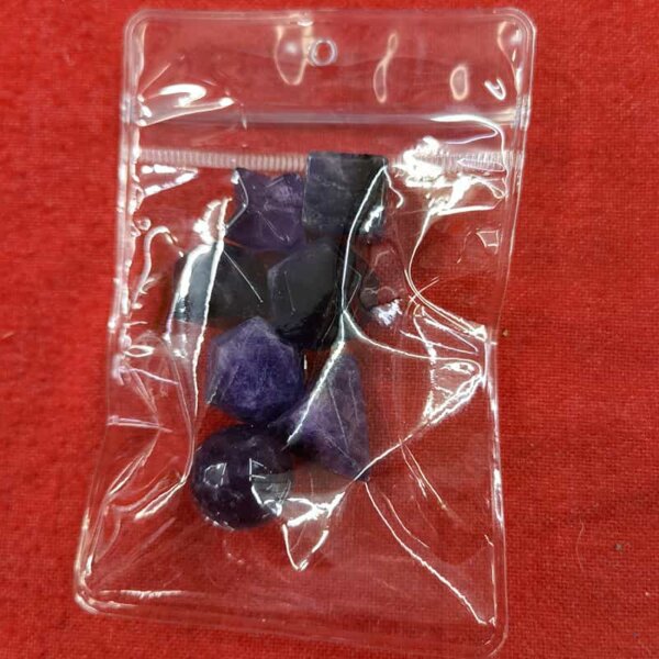 Amethyst stone from Chakra Crystal Set representing the Third Eye chakra