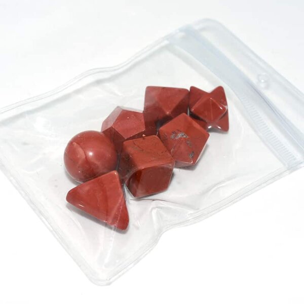 Red Jasper from Chakra Crystal Set used for grounding and root chakra energy
