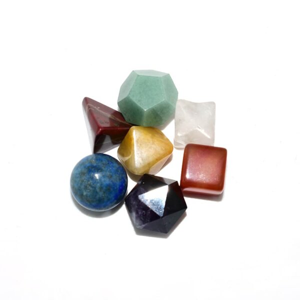 Chakra Crystal Set displayed together showing seven energy stones in full view