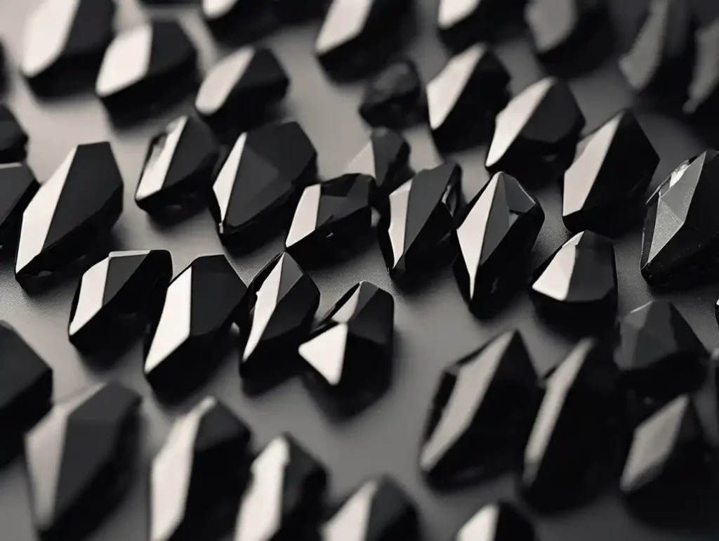 Natural irregular Black Spinel stone highlighting the raw beauty and deep meaning of Black Spinel crystal energy.