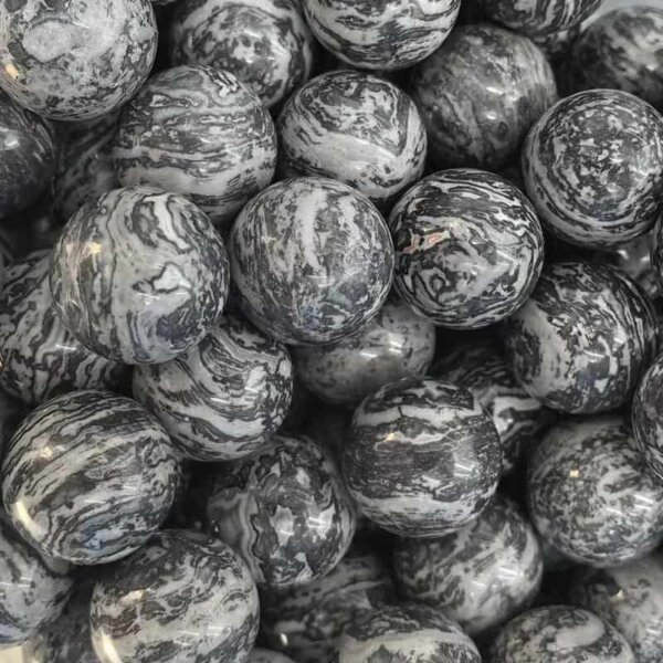Map Jasper 20mm Gemstone Balls — Map Jasper gemstone balls, 20mm patterned natural healing stones.