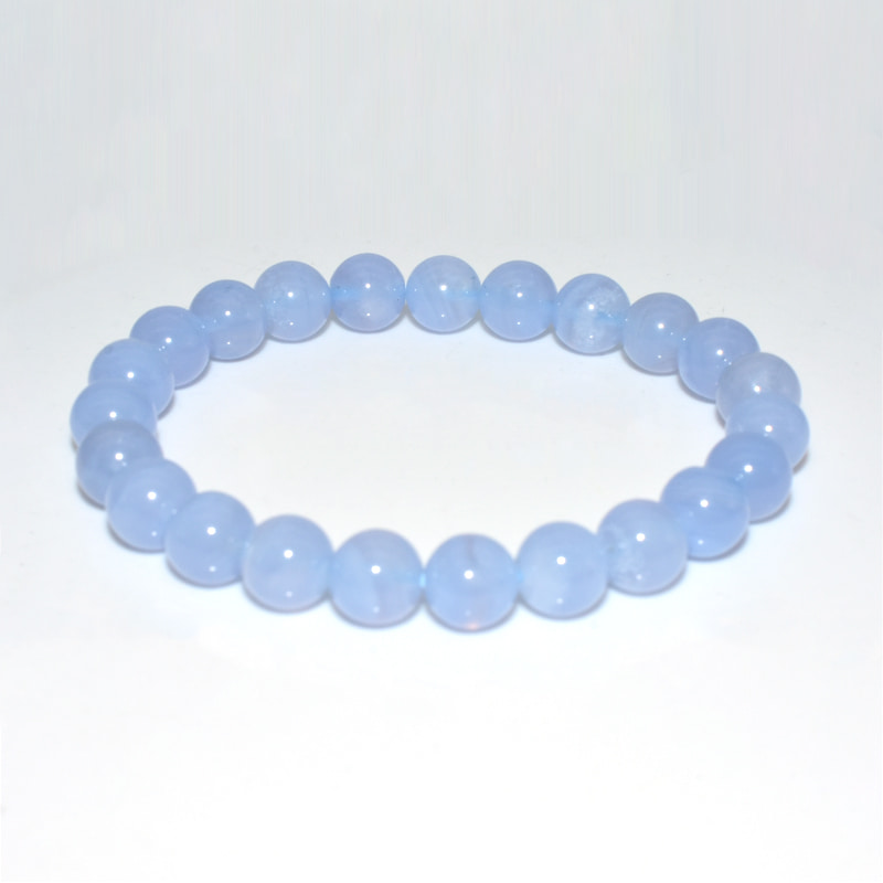 8mm Blue Lace Agate Bracelet for wholesale jewelry collections