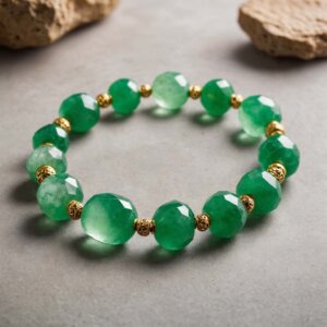 Green Calcite crystal bracelet reflecting Green Calcite Meaning and healing properties.