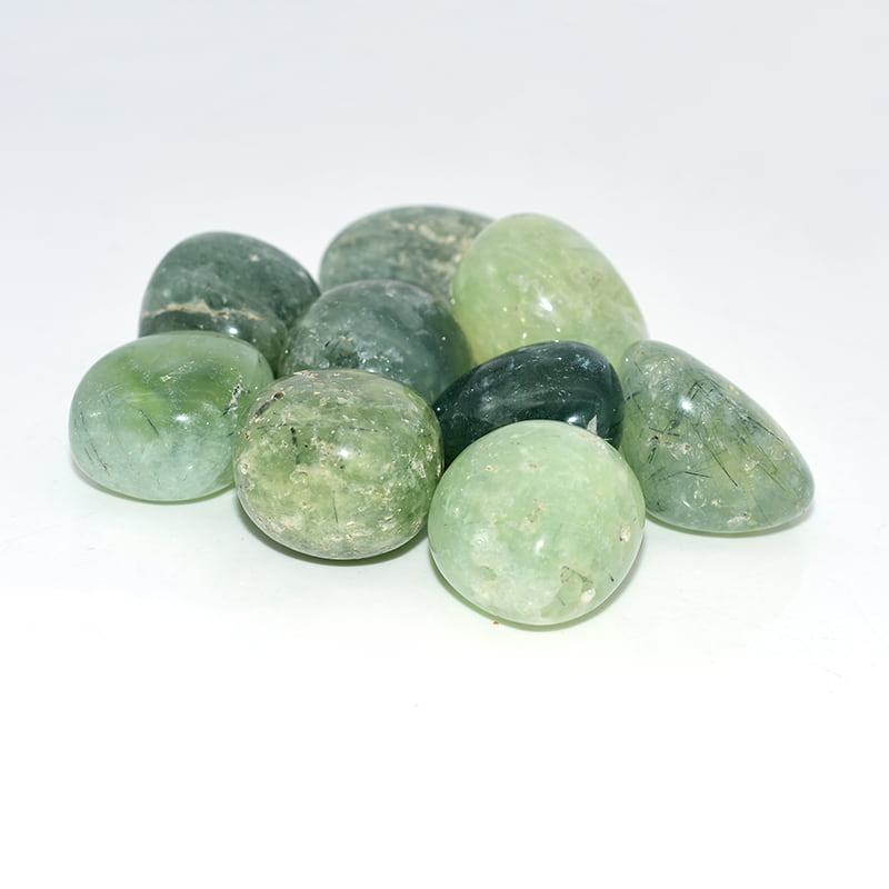 Prehnite Tumbled Stone cluster natural green tumbled stones 20–30mm