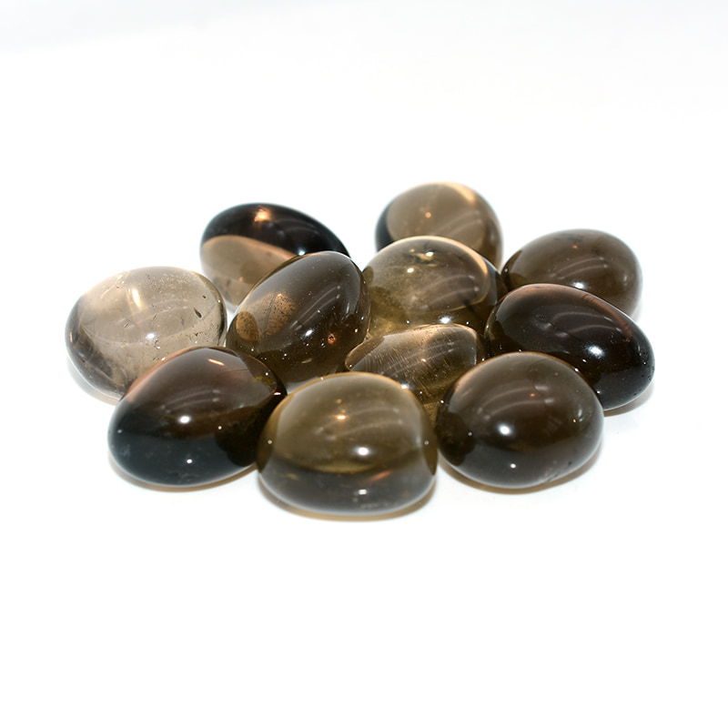 Brazilian Smoky Quartz Tumbled stones for jewelry, décor, and healing energy wholesale use.