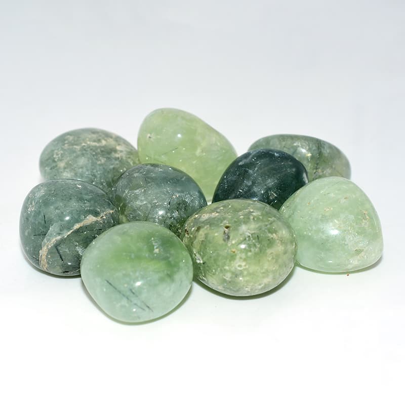 Tumbled prehnite 20–30mm polished healing crystals for peace and balance