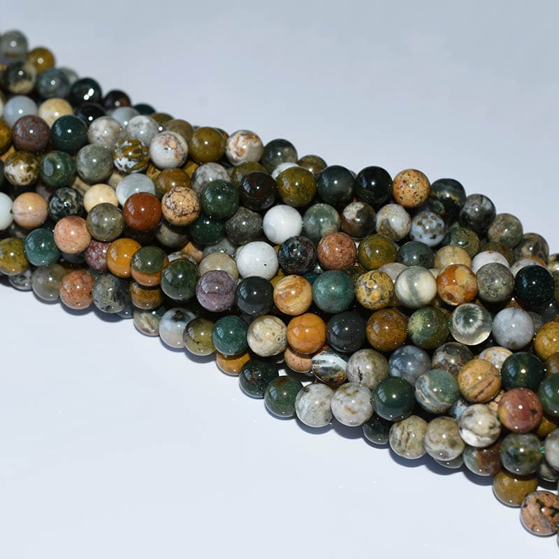 Multi-color round Ocean Jasper Beads wholesale lot