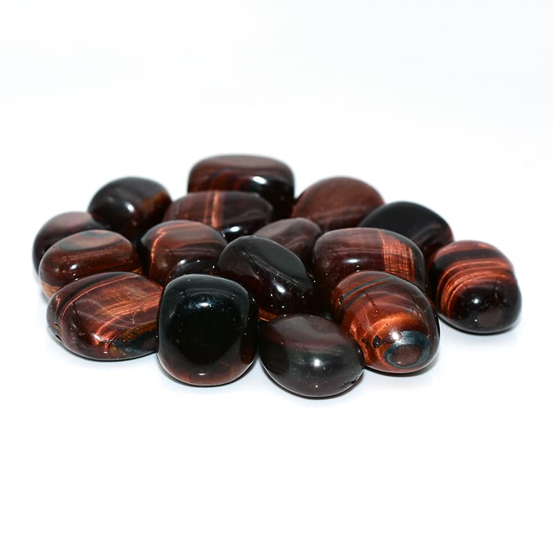 Tumbled Red Tigers Eye polished tumbled stones for bulk orders and resale displays