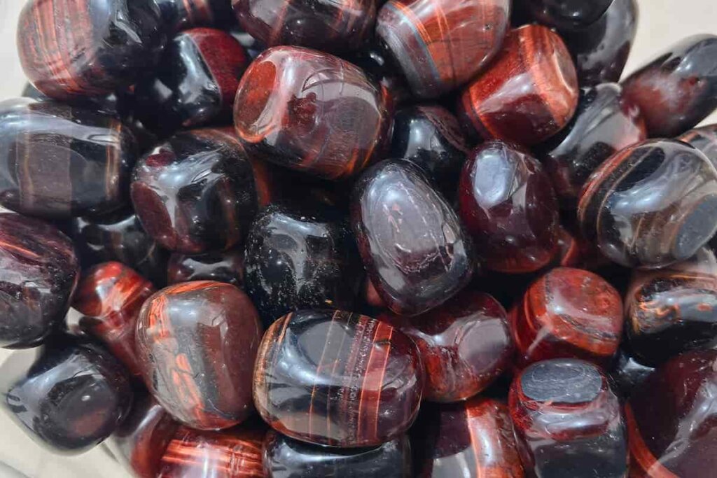 Red Tiger Eye Tumbled Stone showcasing the natural beauty and energy of Red Tiger Eye Stone Meaning, perfect for crystal healing and spiritual growth.